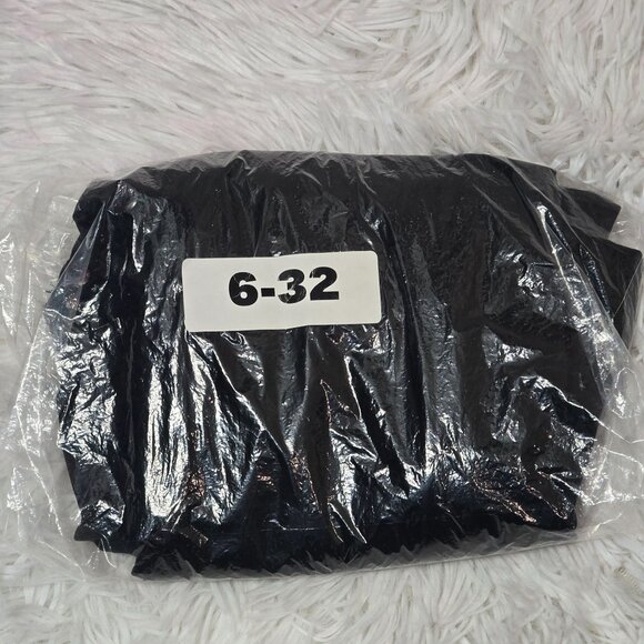 Black Sheer Lace Trim Sleeveless Button-Down Top - Picture 7 of 7